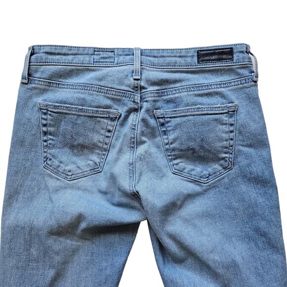 AG Adriano Goldschmied The Legging Ankle Raw Hem Distressed Skinny Jeans Size 25 - Picture 5 of 10